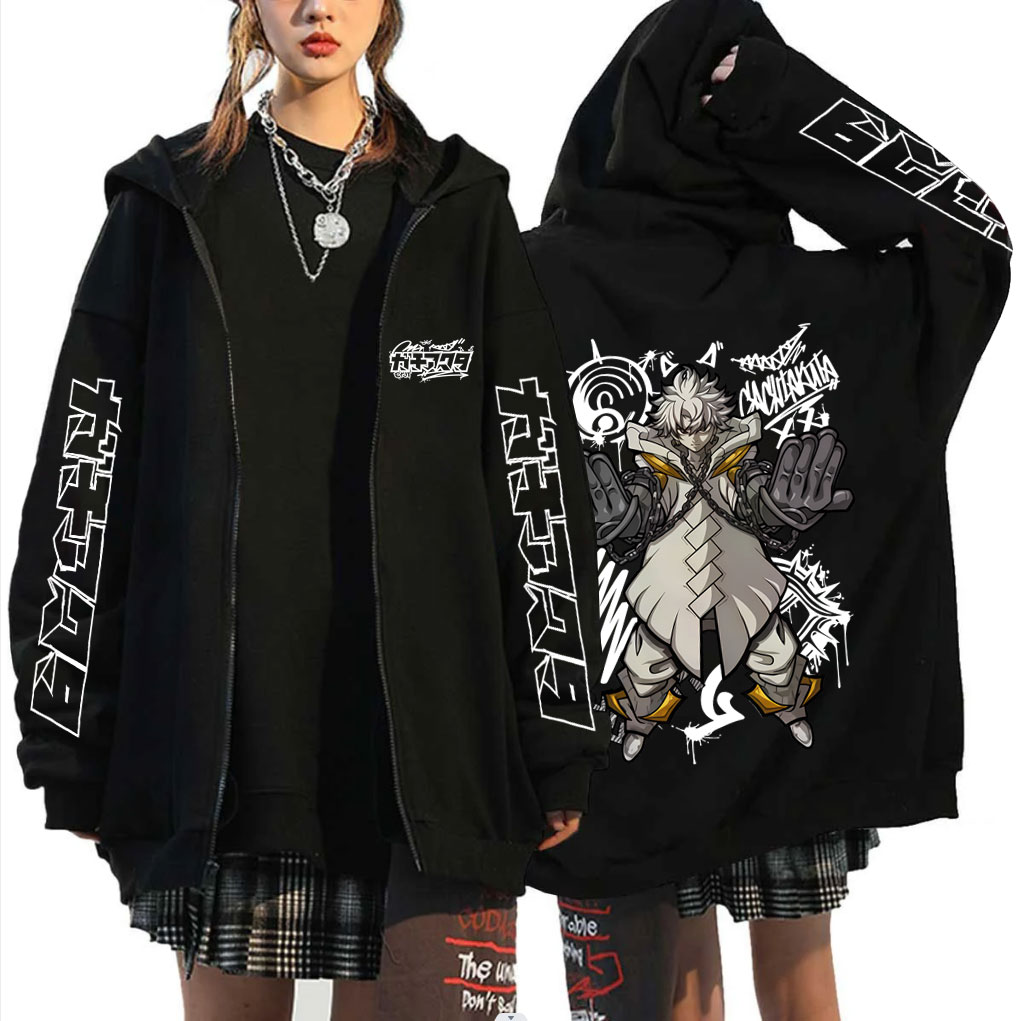 Anime Merch Hoodie - Felpa con Cappuccio e Zip Anime