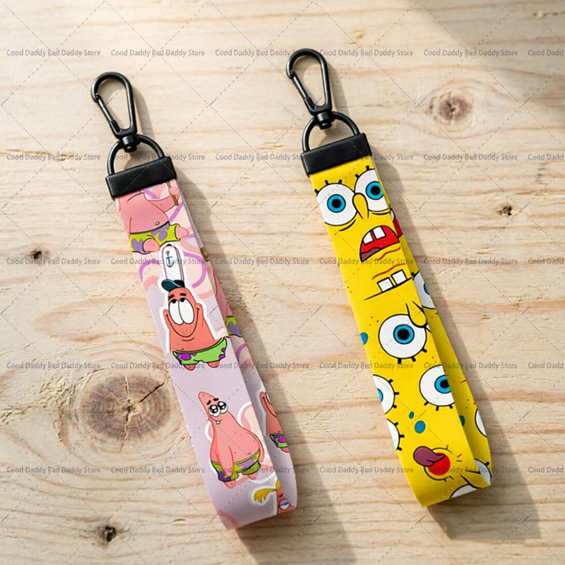 Anime Merchandise Bag - Portachiavi e Cordino SpongeBob & Patrick,