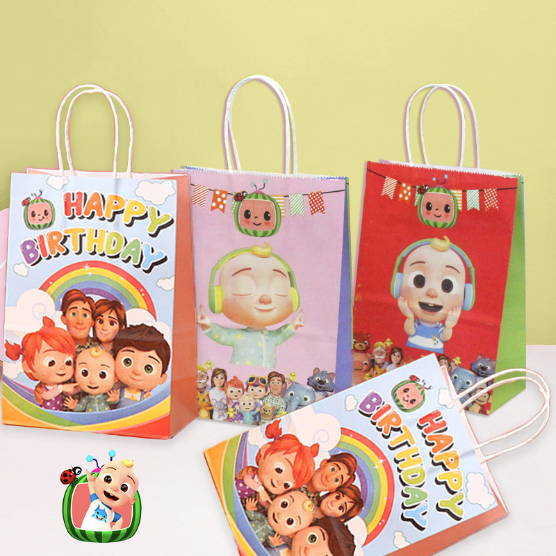 Anime Merchandise Bag - Cocomelons Set di sacchetti regalo per