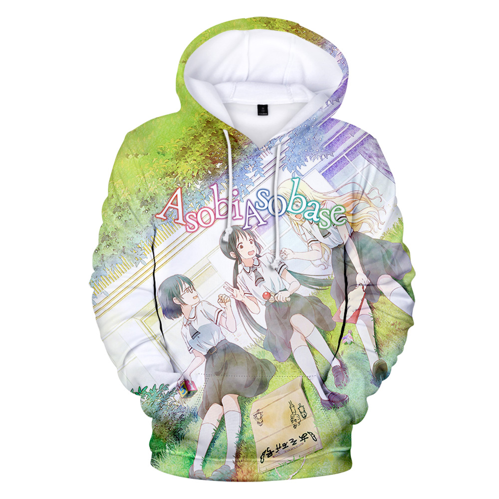 Anime Merch Hoodie - Asobi asbase Merch felpa con cappuccio