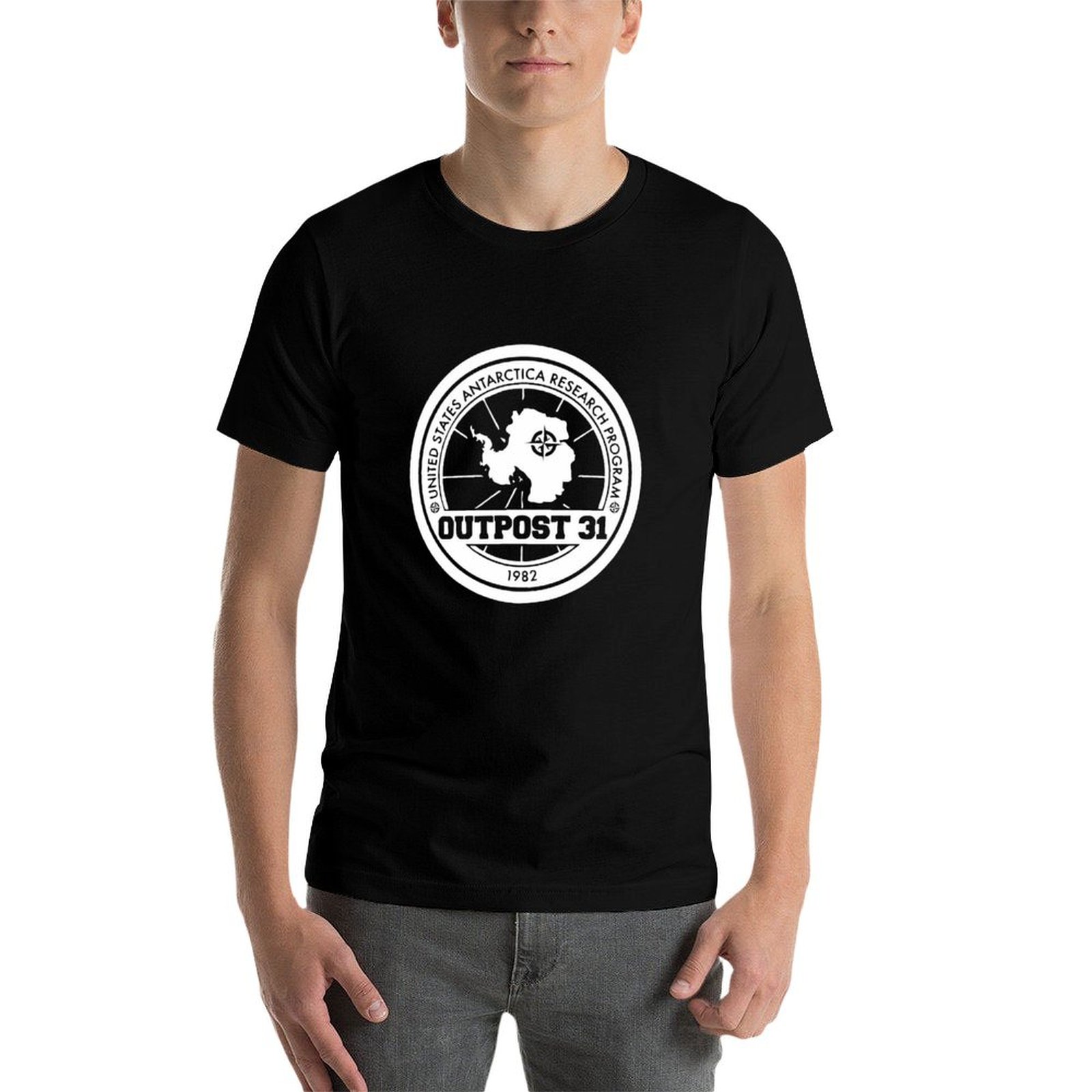 Outpost 31 Logo MERCHANDISE T- - Anime Merchandise For Men recensione e prezzo