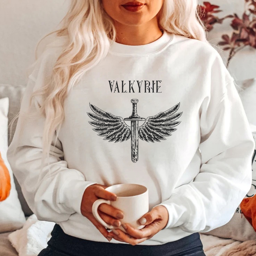 Retro Sarah J Mass felpa Valky - Anime Merch Hoodie recensione e prezzo